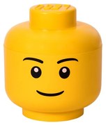 Duży pojemnik w kształcie głowy LEGO® Boy, Ø 24,2 cm