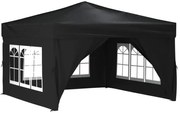 Pawilon Ogrodowy, Czarny Kwadratowy Namiot Z Oknami D7-E45