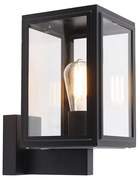 Zewnetrzna Rustykalna lampa ścienna czarna IP44 - Sutton UpPrzemysłowy Oswietlenie zewnetrzne