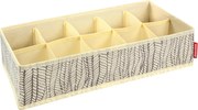 Tescoma Organizer na skarpetki i bieliznę FANCY HOME, 40 x 18 x 10 cm, śmietanowy, S