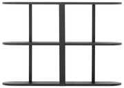 Czarna wielopoziomowa półka 80 cm Vicente – Bloomingville