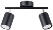 Czarny plafon z dwoma reflektorami - A142 H0-L84