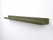 Półka ścienna na obrazy FOTOPLANK 120 cm, oliwkowa
