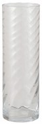 Szklany cylindryczny wazon BILA, 45 cm