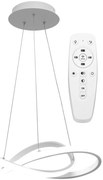 Lampa Sufitowa Wisząca Ring Nowoczesna LED + Pilot APP392-CP Biała