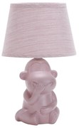 ONLI - Lampa stołowa MONKEY 1xE14/6W/230V różowa