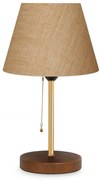 Beżowa lampa stołowa z tekstylnym kloszem (wysokość 14 cm) Mardin – Opviq lights