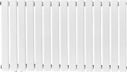 Grzejnik poziomy, przyłącze centralne, 600 x 1022 mm