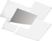 Nowoczesna lampa sufitowa 1088/70-BI Białe szkło 4xE27