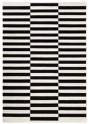 Czarno-biały wełniany dywan dwustronny tkany ręcznie 120x180 cm Donna – Hanse Home