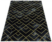 Dywan ekskluzywny Naxos mozaika brązowo- złoty 80 cm x 150 cm