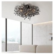 Paul Neuhaus 8092-18 - Przysufitowy żyrandol ICICLE 14xG9/40W/230V Ø 100 cm czarny