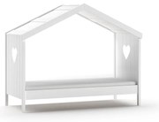 Białe łóżko dziecięce w kształcie domku 90x200 cm Amori – Vipack