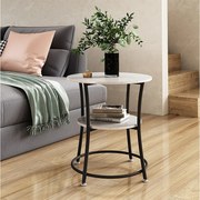 Stolik kawowy biały marmur 50x50x55 quebec