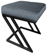 Pufa ZETA LOFT ławka taboret podnóżek metal BL14