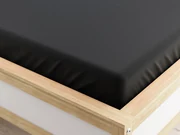 PrzytulneMieszkanie.pl Prześcieradło z mikrofibry czarne 90 x 200 cm