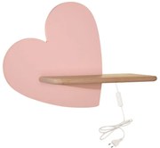 Różowa lampa dziecięca Heart – Candellux Lighting