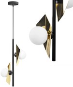 LAMPA SUFITOWA WISZĄCA APP1410-CP CZARNO/ZŁOTA