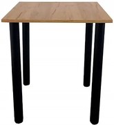 Industrialny stół z wykręcanymi nogami dąb craft G8-T08