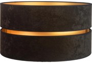 Duolla - Uniwersalny klosz DUO E27 pr. 40 cm czarno-złoty
