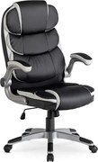 Czarny fotel obrotowy P8-G53
