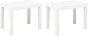 Zestaw białych ławek ogrodowych W8-M60