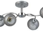 Lampa sufitowa OAKLAND 4xE27, 4 klosze, szare