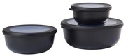 Pojemniki na żywność 3 szt. Nordic black – Mepal