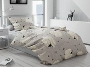 PrzytulneMieszkanie.pl PrzytulneMieszkanie.pl Pościel z mikropluszu SHEEP szara