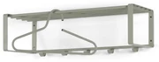 Zielonoszary metalowy wieszak ścienny z półką Rex – Spinder Design