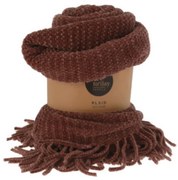 Kocyk boho z frędzlami, dzianinowy, 120 x 150 cm