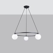 Żyrandol YOLI 3 czarny SOLLUX  LIGHTING