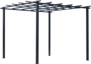 Outsunny Pawilon Różany Metalowy Pergola Łukowa Odporna na Warunki Pogodowe 3x3x2.3m | Aosom PL