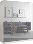 Szafa uchylna z lustrem Monza 4D 160 Kaszmir