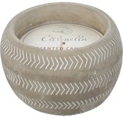 Świeca odstraszająca Citronella w betonowym pojemniku, 12,6 x 9 cm