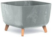 Doniczka GRACIA SQUARE BETON EFFECT 39 cm, szary