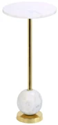 Metalowy okrągły stolik ø 25 cm Salo – House Nordic