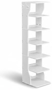 Półka na buty CINDY, 6 poziomów, 30x26,4x110,4 cm, biała Vasagle