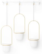 Plastikowe wiszące osłonki na doniczki na zioła zestaw 3 szt. ø 7,5 cm Triflora – Umbra