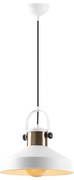 Lampa wisząca na lince DODO 1xE27/40W/230V biała/brązowa