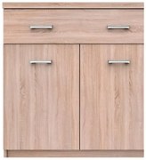 Komoda z szufladą i półkami 60 cm dąb sonoma E8-R51