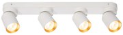Lampa Sufitowa Andy 4xGU10 Biały + Złoty, 4 klosze