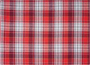 Home Elements Podkładka Krata czerwono-szary, 33 x 45 cm
