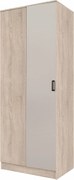 Narożna szafa uchylna dąb sonoma + kaszmir A9-N27