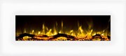 Kominek elektryczny ścienny LALITA – 110 × 14 × 49 cm (dł. × szer. × wys.) – kolor biały