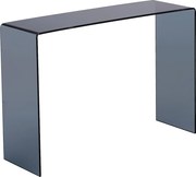 Konsola z giętego dymionego szkła hartowanego - Czarny - ALONZO