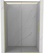 Mexen Rox drzwi prysznicowe rozsuwane 140 cm, transparent, złote szczotkowane - 8C2-140-000-55-00