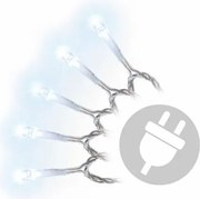 Garth świąteczny LED łańcuch - 9 m, 100 diod, zimna biel