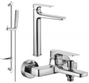 Mexen Lynx DF72 zestaw wannowy, chrom - 745913DF72-00