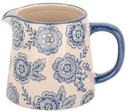 Niebiesko-beżowy kamionkowy mlecznik 200 ml Blue Willow – Sass &amp; Belle